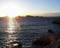 Coucher de soleil sur le chteau d' If